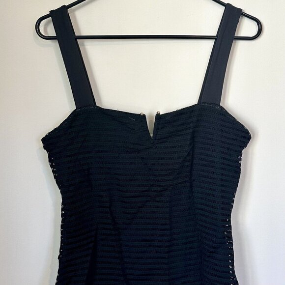NWT Good American Black Sheer Mesh Midi Dress - Size 3 (US Size Large) - Picture 3 of 11
